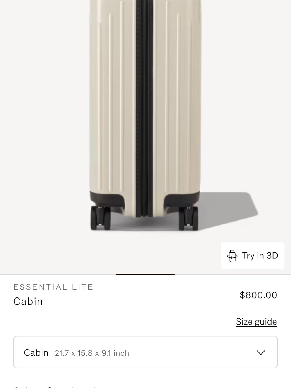Rimowa essential lite carry on luggage - Picture 5 of 7